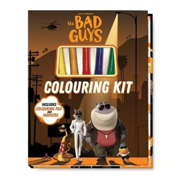 The bad guys colouring kit dreamworks bad guys