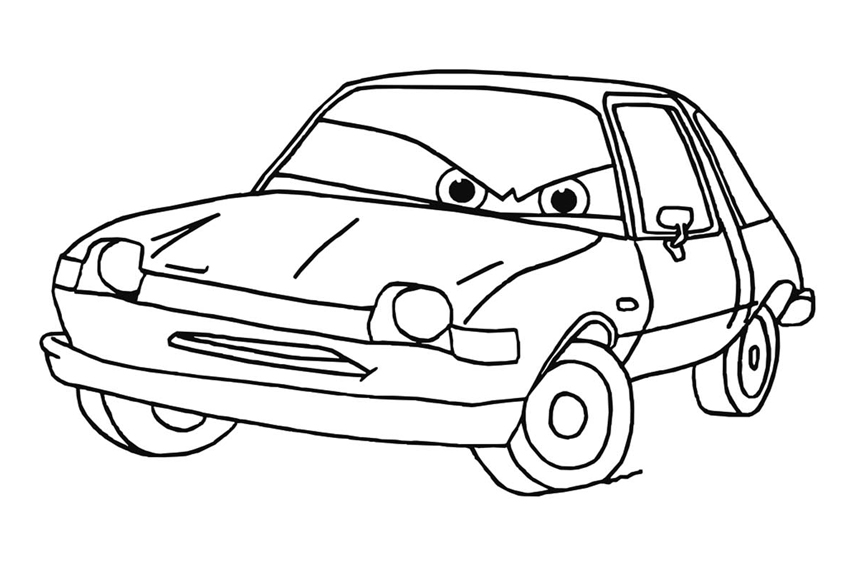 Coloring in cars coloring pages from the disney movies