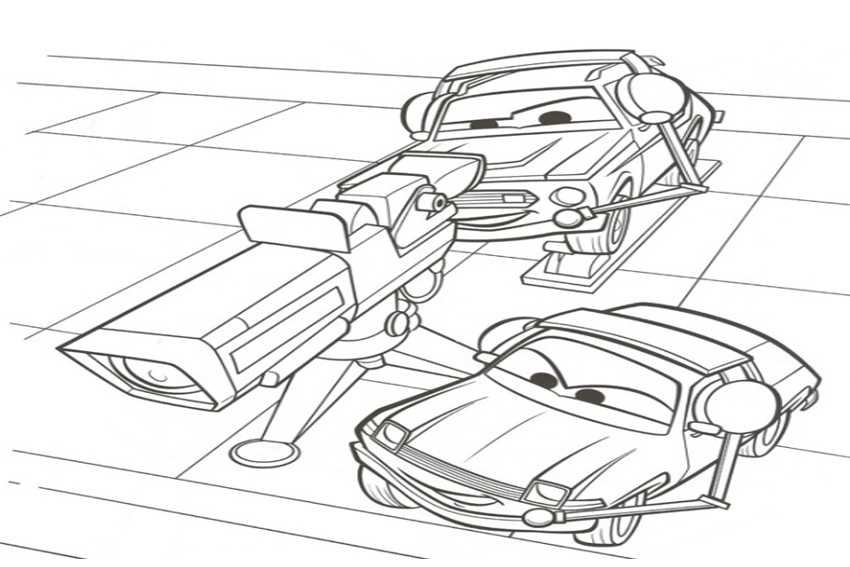 Coloring in cars coloring pages from the disney movies