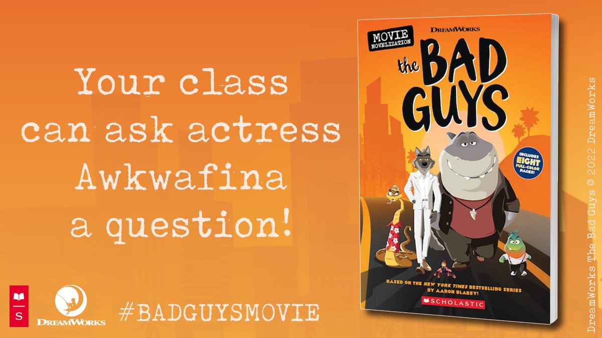 Scholastic uk on x the bestselling badguys series by aaron blabey is now a major motion picture in cinemas st april were hosting awkwafina one of the stars on the movie in