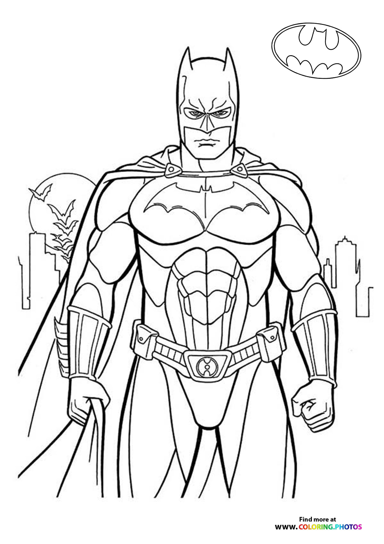 Batman pages free and easy print or download for your kids