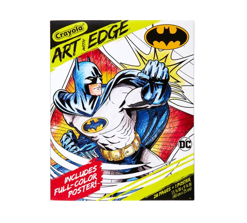 Art with edge batman adult coloring pages