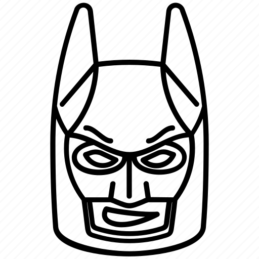 Batman cowl dc mask minifigure toy icon