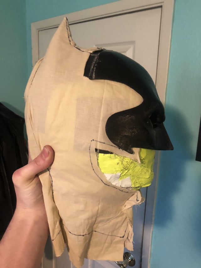 Could use some help patterning the neck of this batman cowl project context in ments rsewing