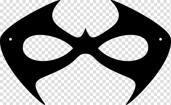 Free robin nightwing template batman mask masquerade transparent background png clipart