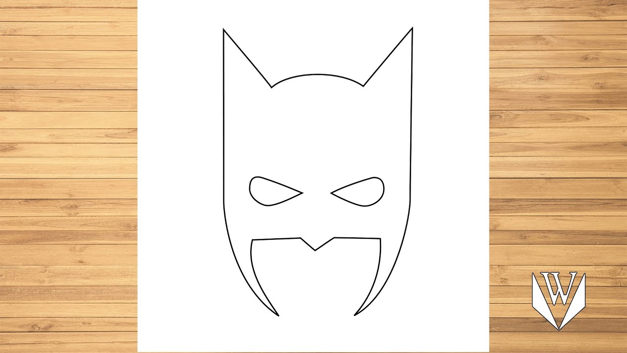 How to draw batan ask step by step easy draw free download coloring page