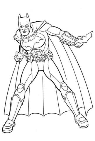 Batman the caped crusader coloring page free printable coloring pages