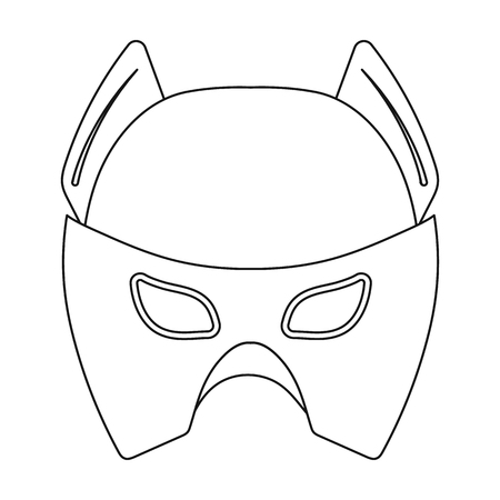 Free superhero mask coloring page photos and vectors