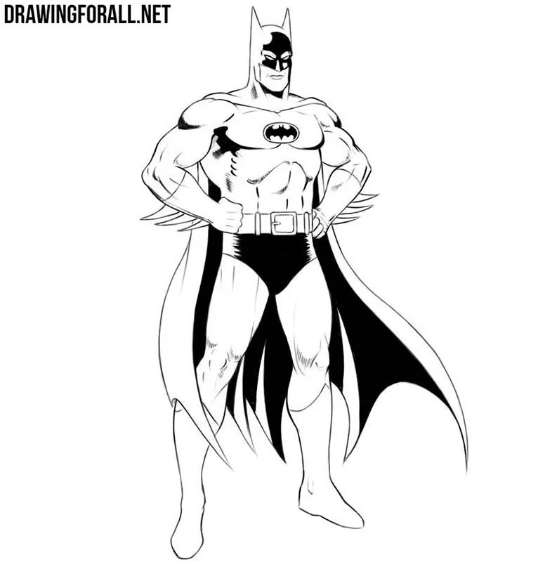 How to draw batman