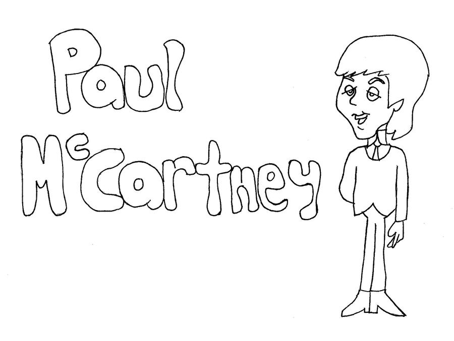 Paul mccartney coloring page by paulbabe on