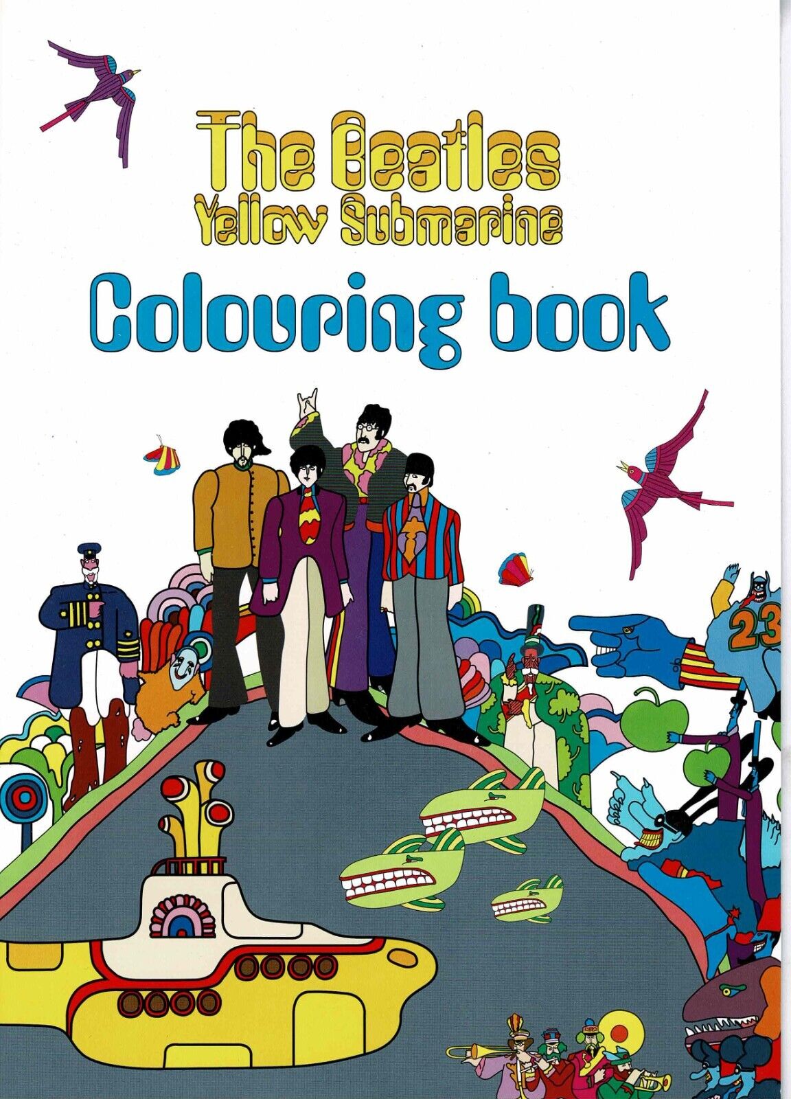 Beatles yellow submarine colouring book