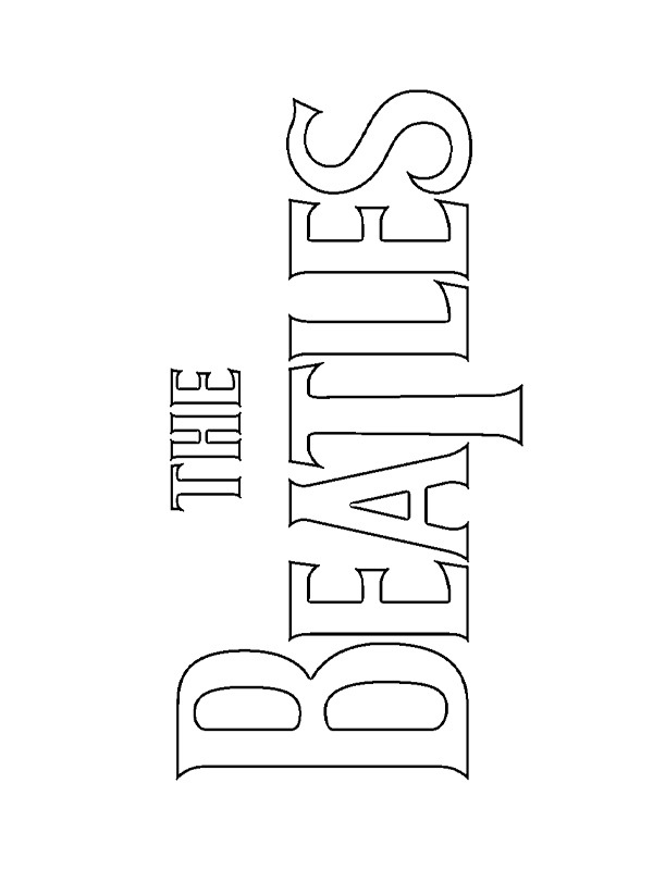 The beatles coloring page
