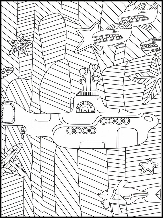 Coloring pages the beatles