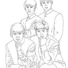 The beatles coloring pages