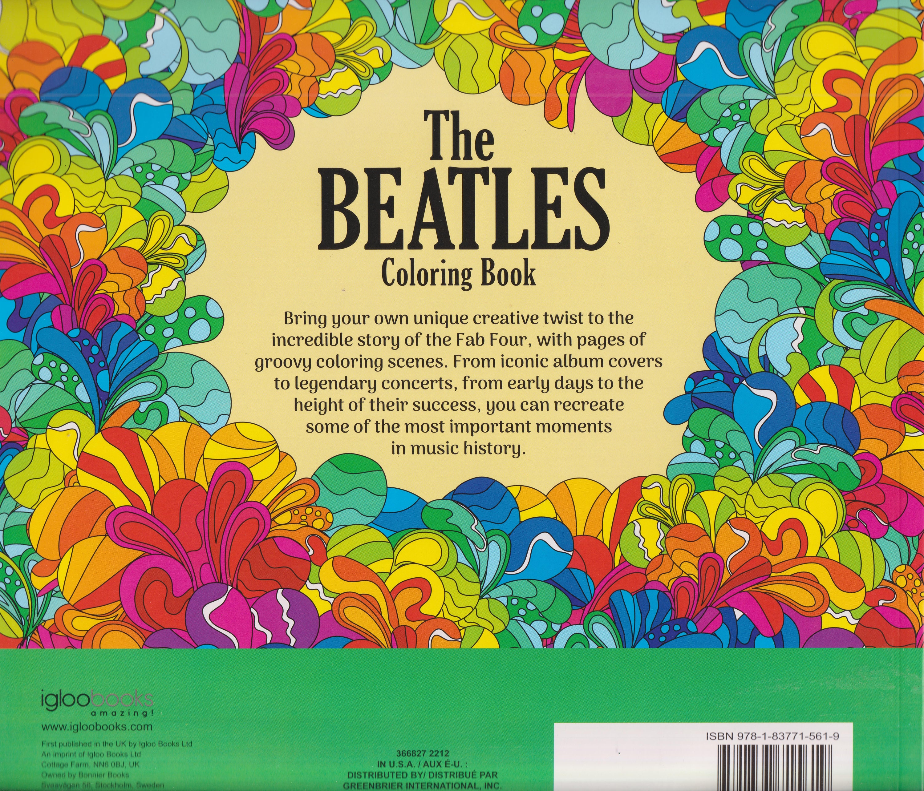 The beatles coloring book trade paperback coloring book beatles