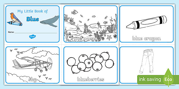 My little book of blue worksheets teacher made