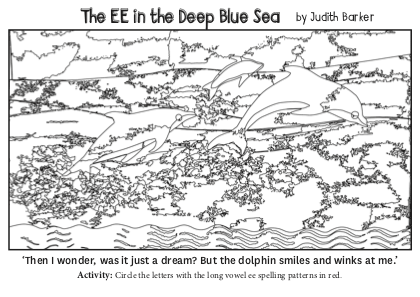 The ee in the deep blue sea â colouring worksheets â set of three â judith barker â author