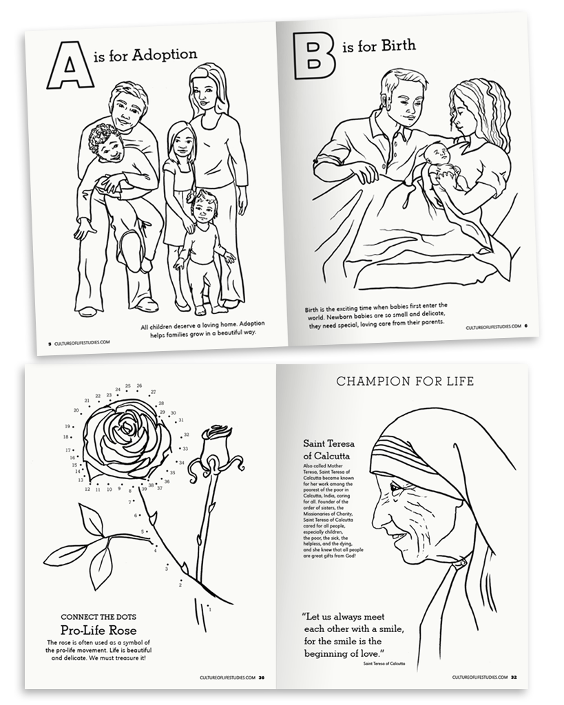 Miracle of life coloring activity book books â american life league
