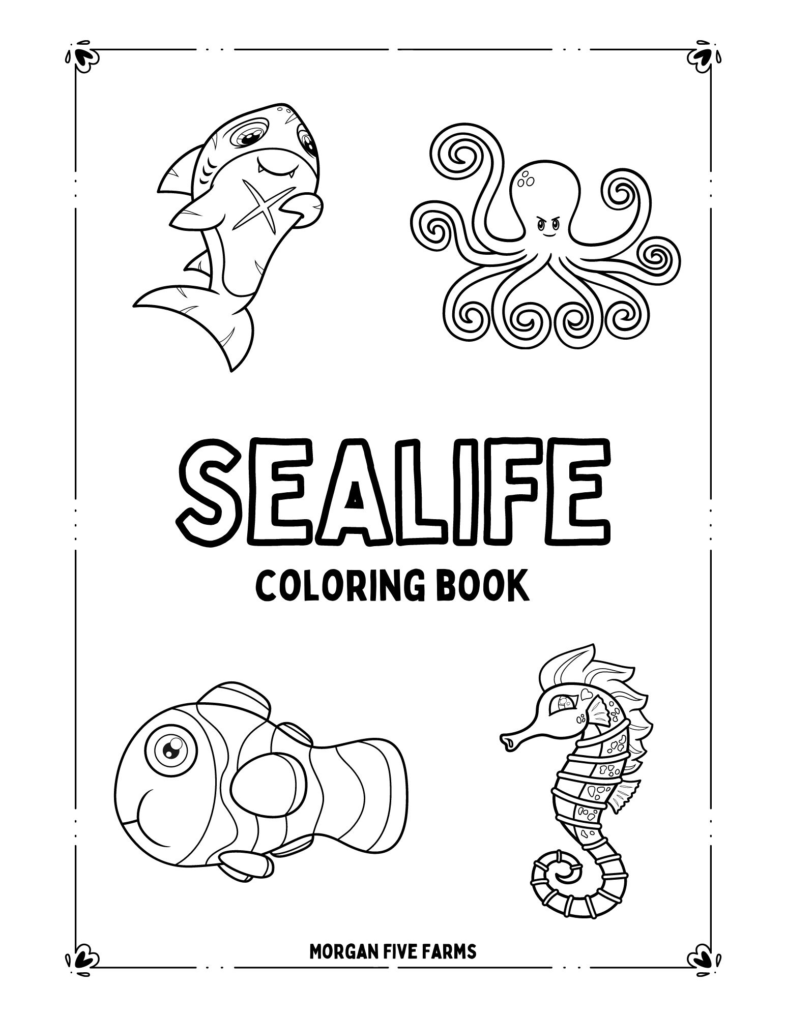 Sea life coloring pages