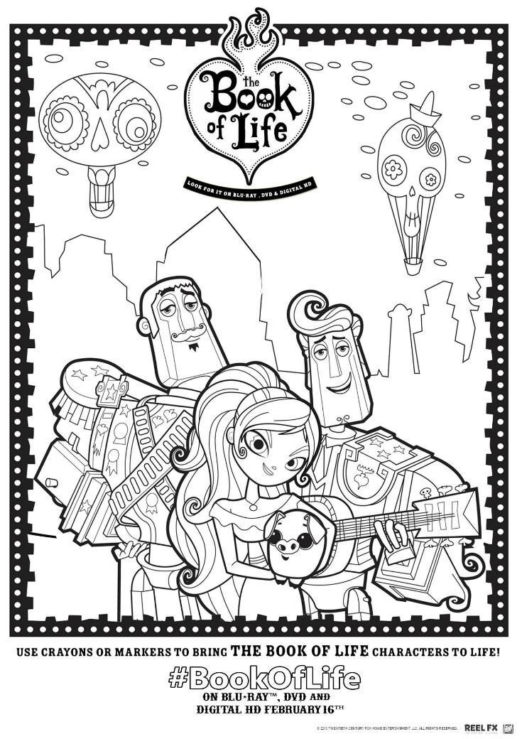 Book of life printables and twitter viewing party bookoflifebluray