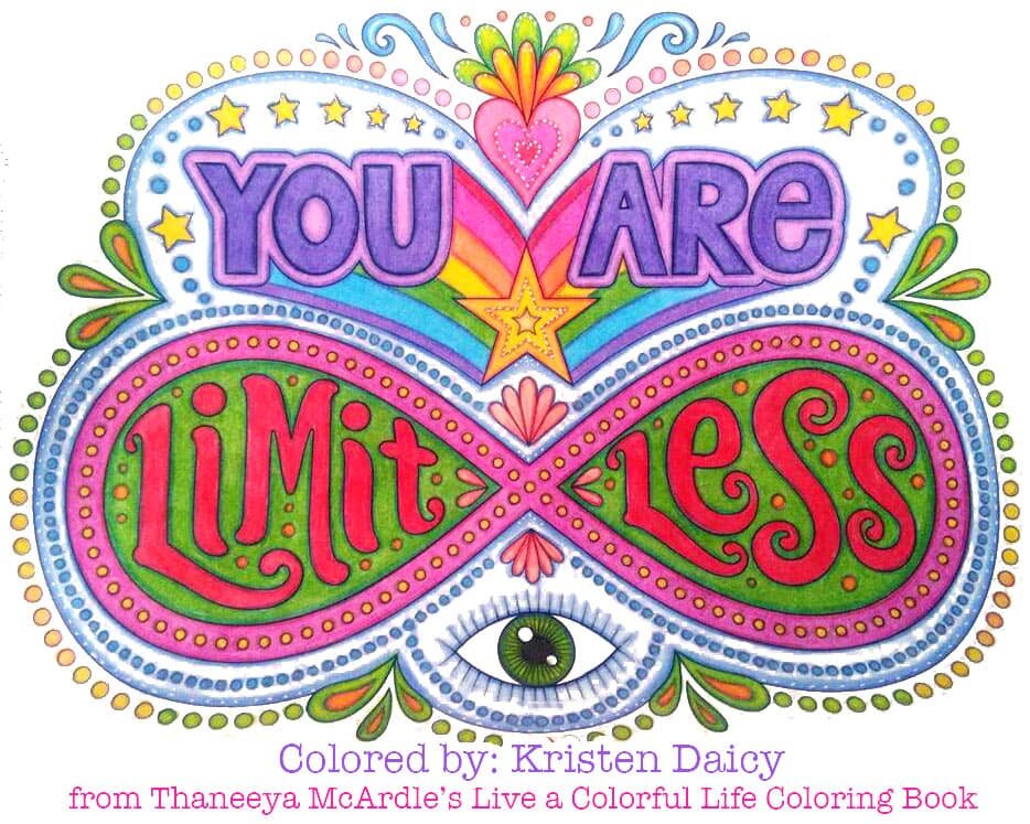Live a colorful life coloring book by mcardle â