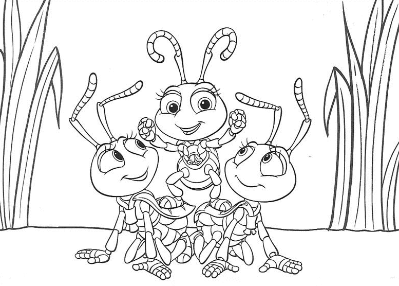 A bugs life coloring pages printable for free download