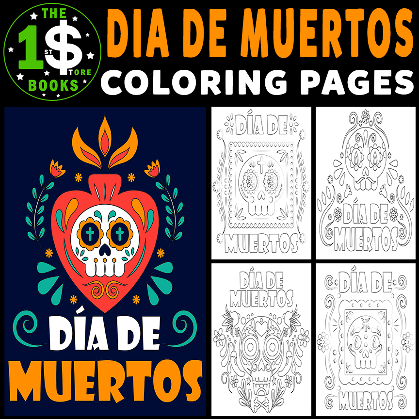 Dãa de los muertos coloring pages day of the dead holiday coloring sheets made by teachers