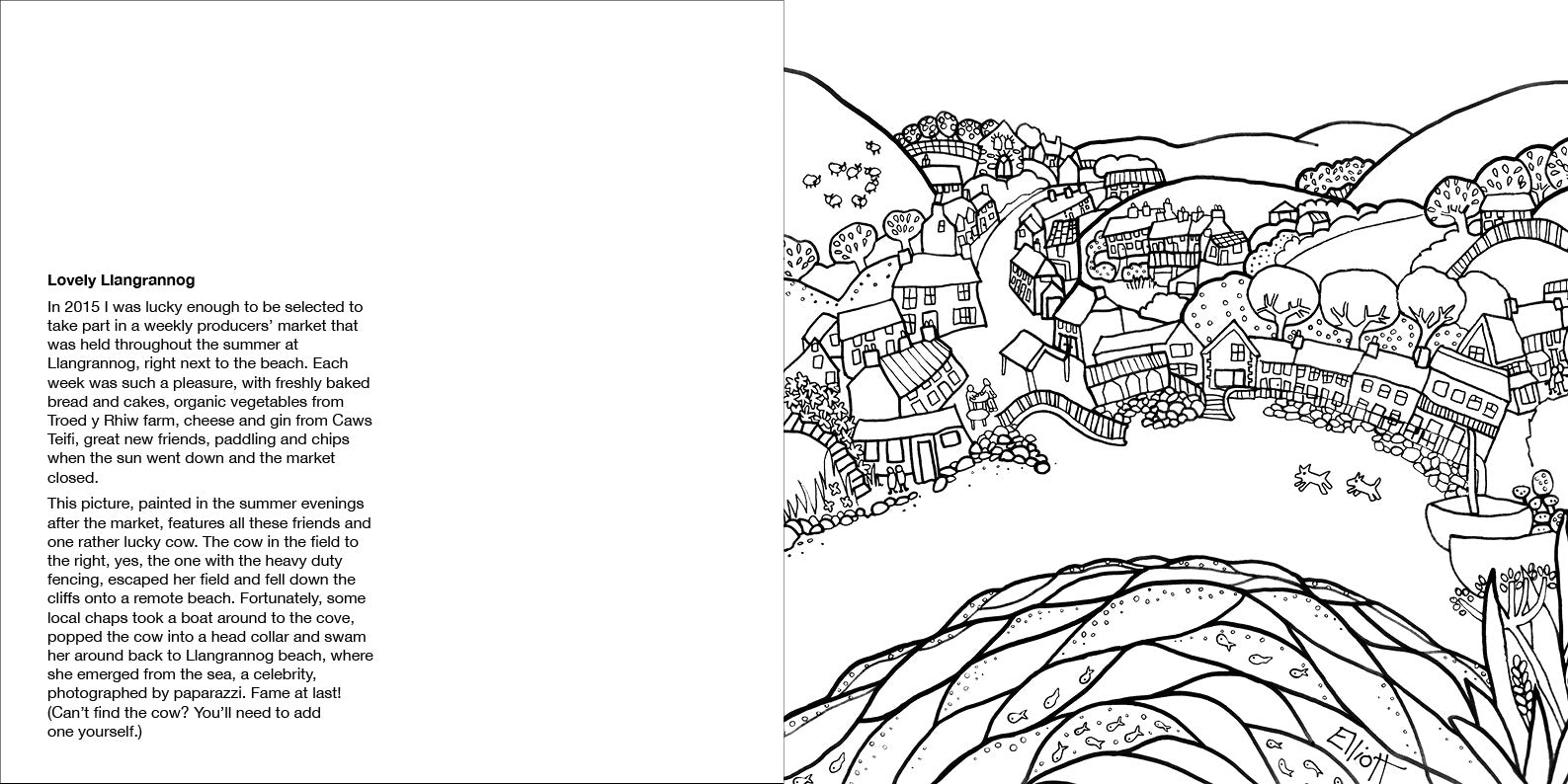 Helen elliott beach life colouring book â books