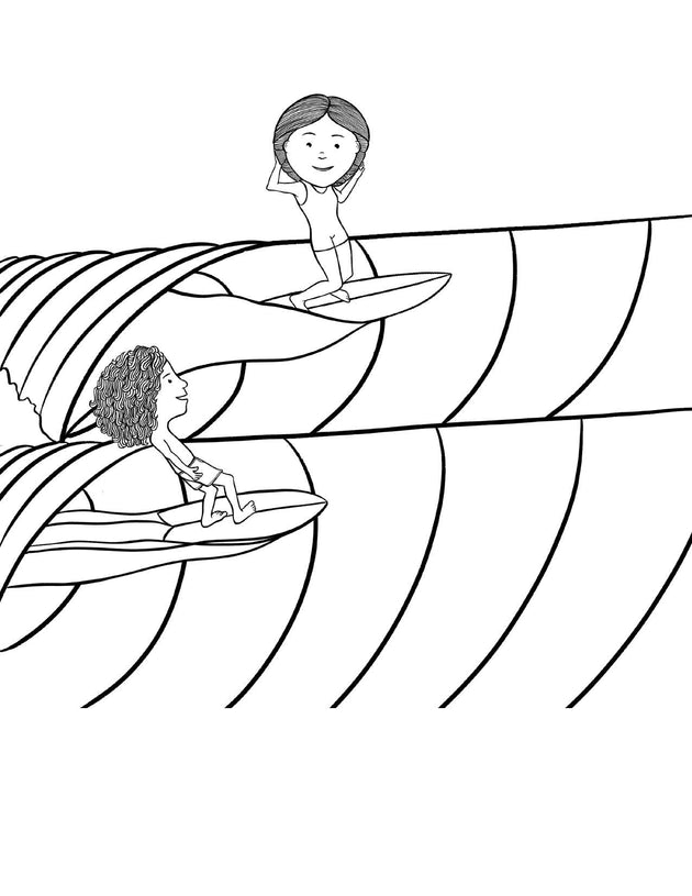Mop rides the waves of life coloring book â matthew allen art