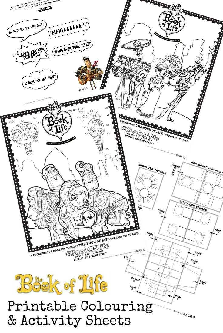 Book of life printables and twitter viewing party bookoflifebluray book of life loring pages books