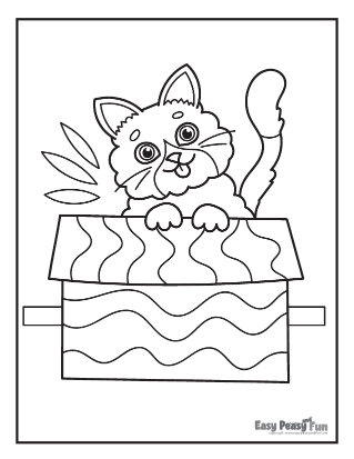 Cat coloring pages