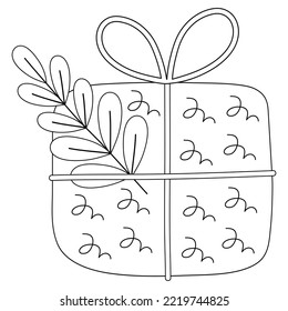 Coloring book box gift christmas new stock vector royalty free