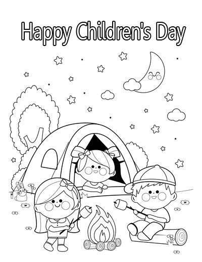 Prtable childrens day colorg pages childrens day happy childrens day child day