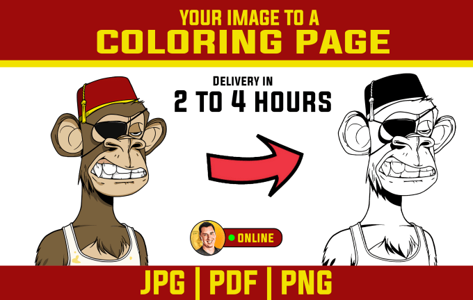 Turn your image to coloring page by alexandermazzei