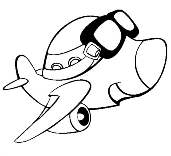 Airplane coloring pages