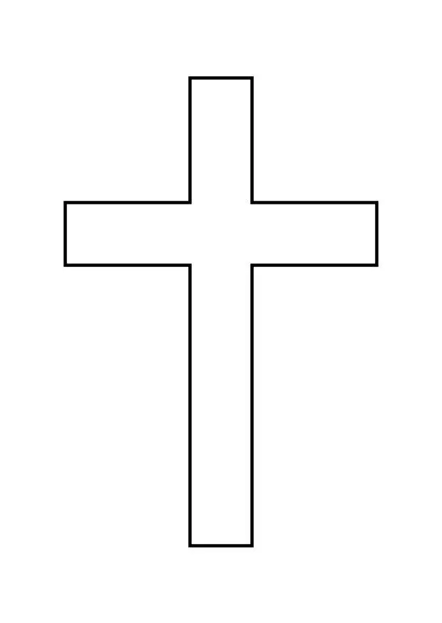 Coloring page cross