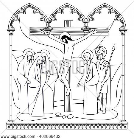 Scene crucifixion image photo free trial bigstock
