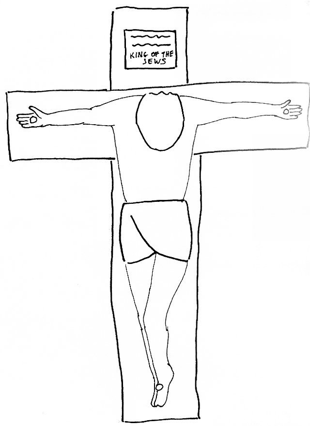 Bible story coloring page for the crucifixion of the lord jesus free bible stories for children