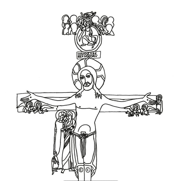 Free download simplified san damiano coloring page â mustard seed training