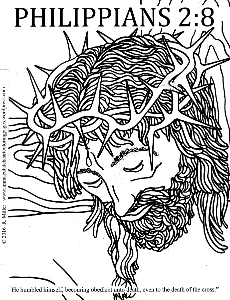 Humility â immaculate heart coloring pages