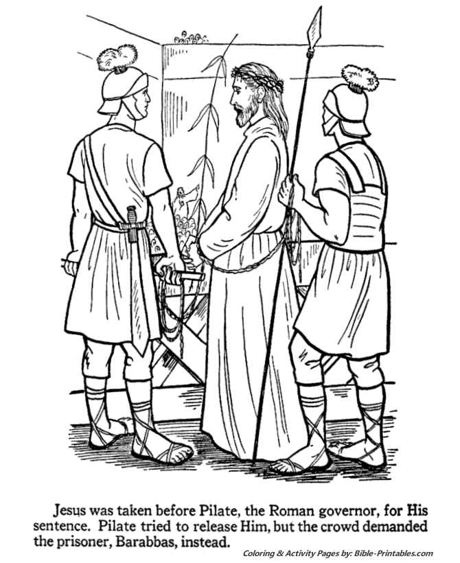 Easter bible coloring page bible