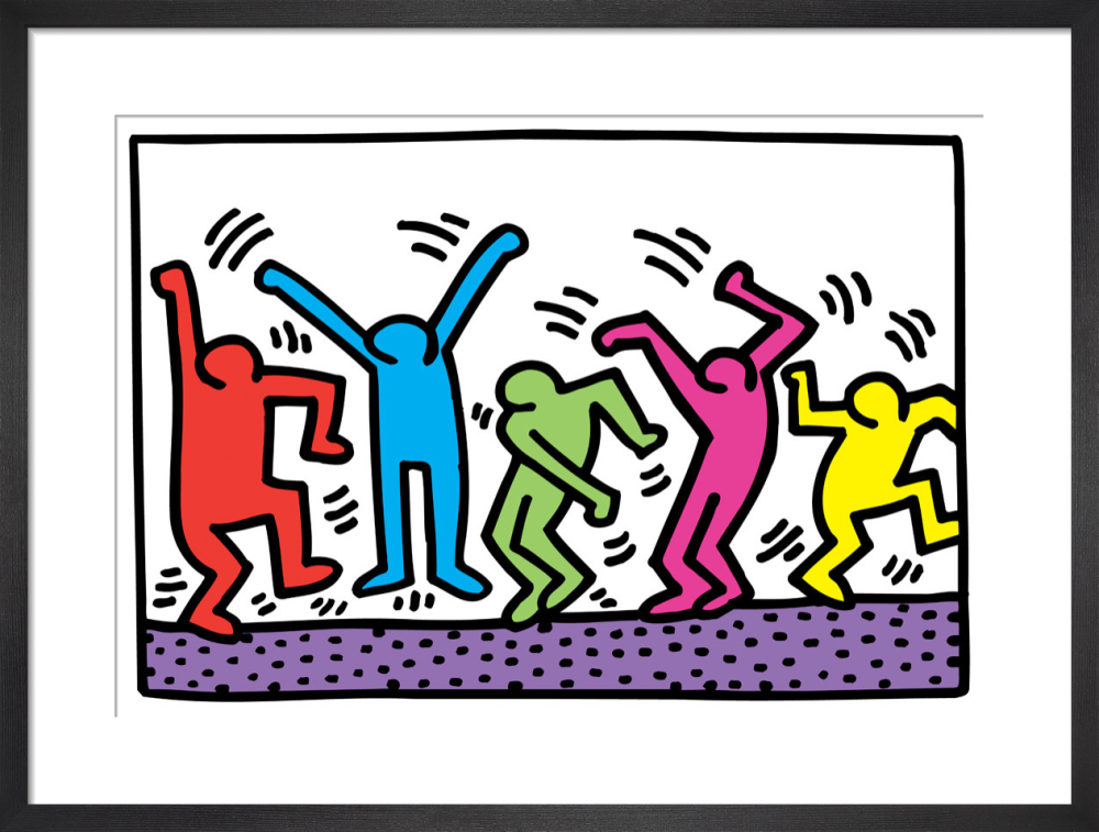 Untitled dance art print by keith haring king mcgaw