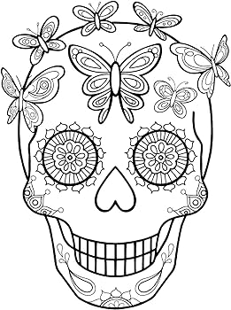 Day of the dead coloring book mcardle thaneeya books