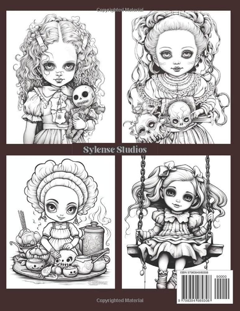 Creepy dolls loring book loring book creepy dolls art zen meditation dark fantasy studios sylense books