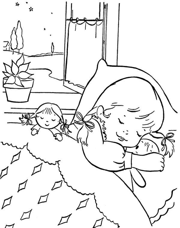 Doll coloring pages