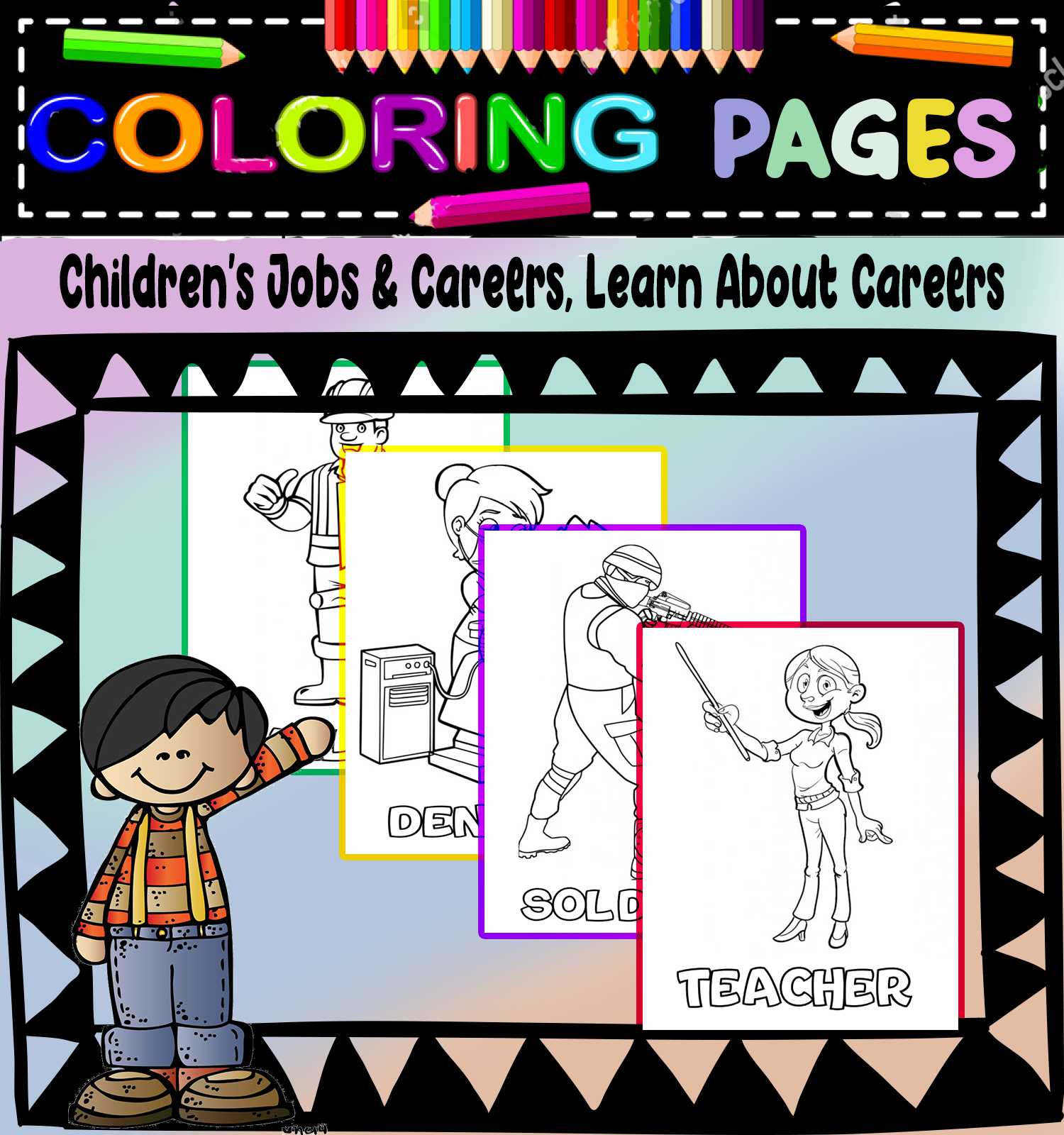 Jobs coloring pages childrens jobs careers learn about careers made by teachers