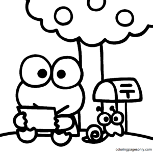 Keroppi coloring pages printable for free download
