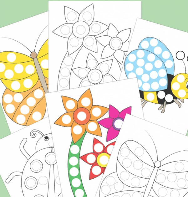 Our favorite free dot marker printables and dot art ideas