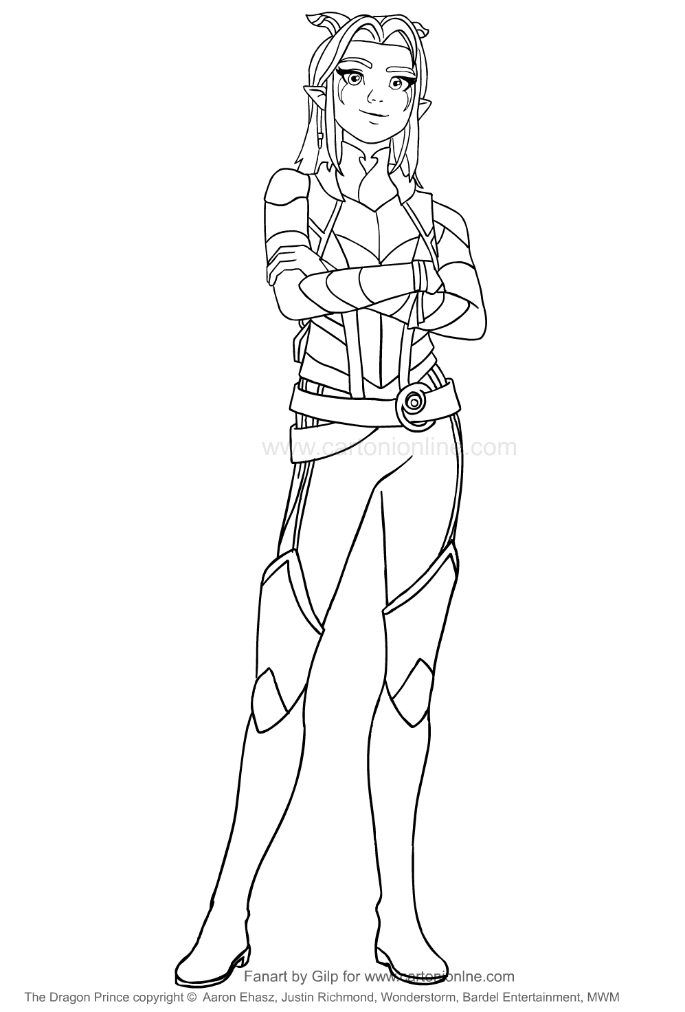 The dragon prince coloring page