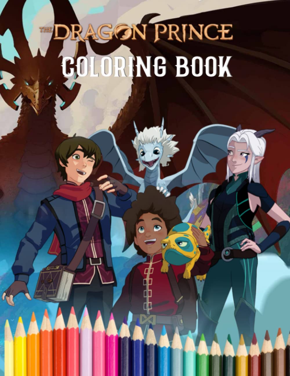 Buy the dragon prince coloring book amazing gift for all ages and fans with high quality imageâ giant great pages with premium quality images online at u